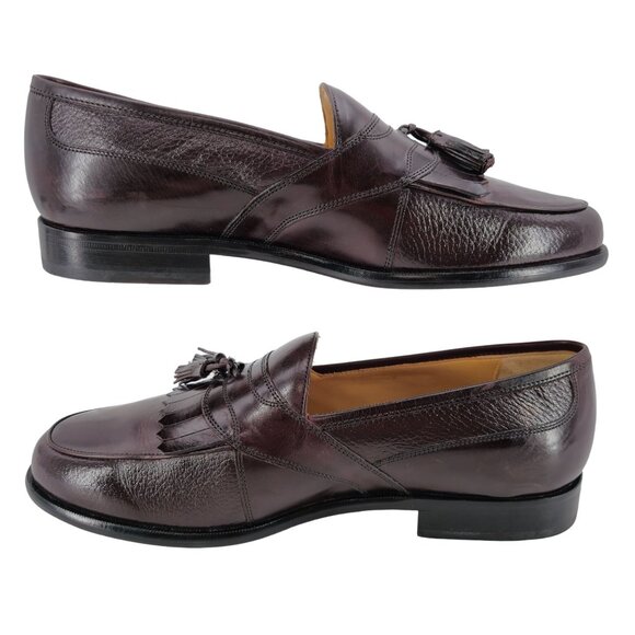 Johnston & Murphy Mens Size 9.5 Wide Brown Deerskin Leather Dress Shoes Loafers - Picture 9 of 15